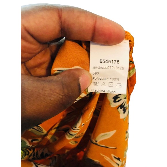 1290 Women s sz 2XL collared shirt dress long floral Hawaiian button front - Picture 8 of 10